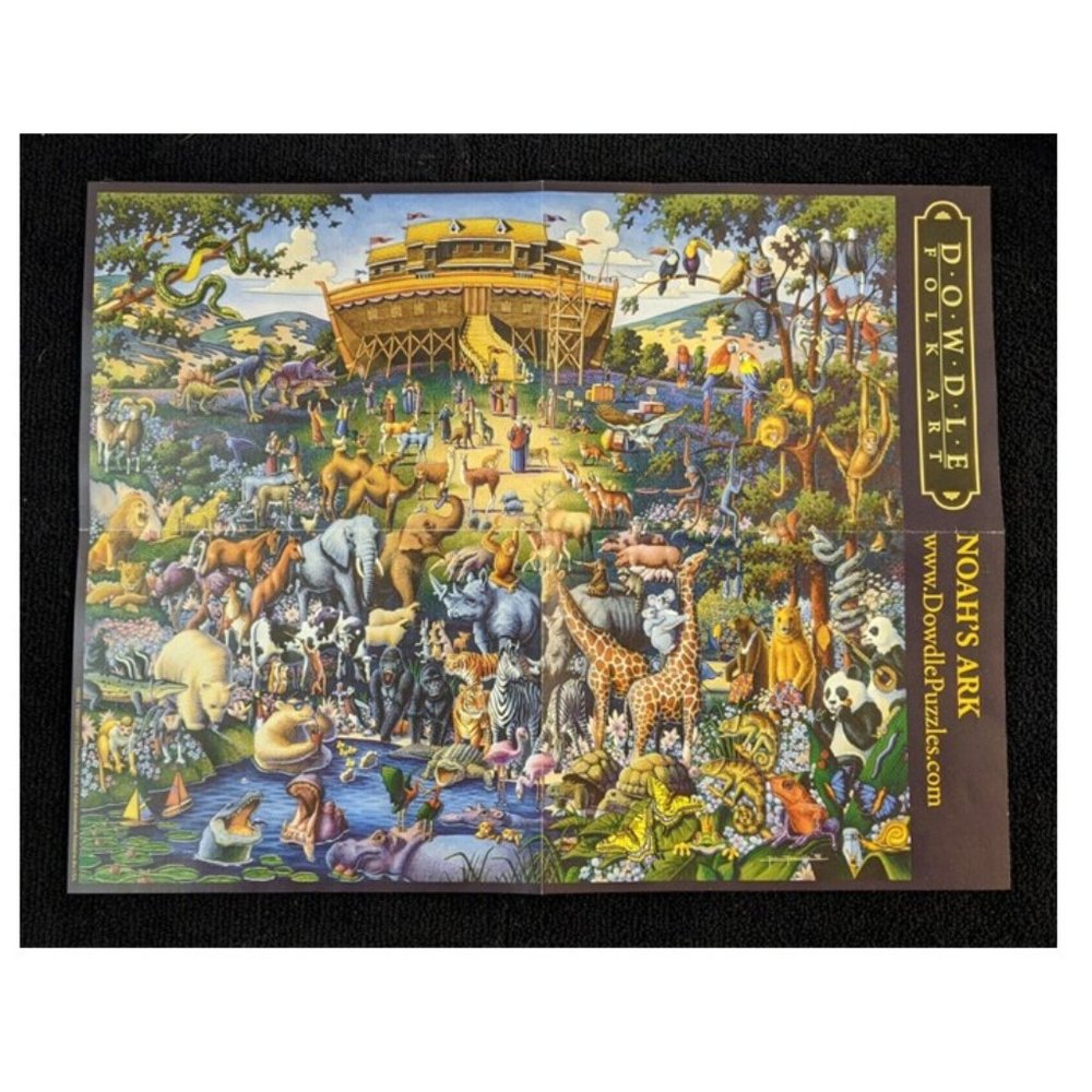 Dowdle Folk Art - Jigsaw Puzzle - "Noah's Ark" - 1000 Pieces - 19 1/4" x 26 5/8"